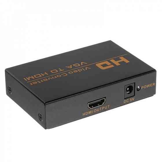 Конвертер видеосигнала с VGA + звук (R/L) наHDMI; HWH-2058 Алматы