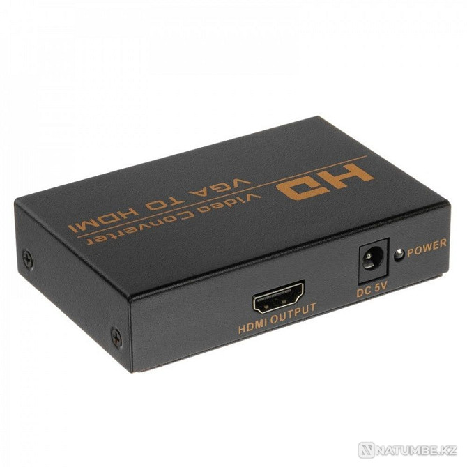 Конвертер видеосигнала с VGA + звук (R/L) наHDMI; HWH-2058 Алматы - изображение 3