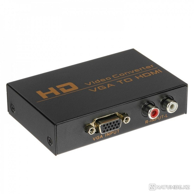 Конвертер видеосигнала с VGA + звук (R/L) наHDMI; HWH-2058 Алматы - изображение 2