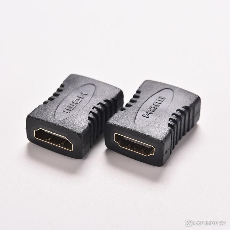Адаптер / переходник / удлинитель / муфтаHDMI (female) - HDMI (femal Алматы - изображение 3