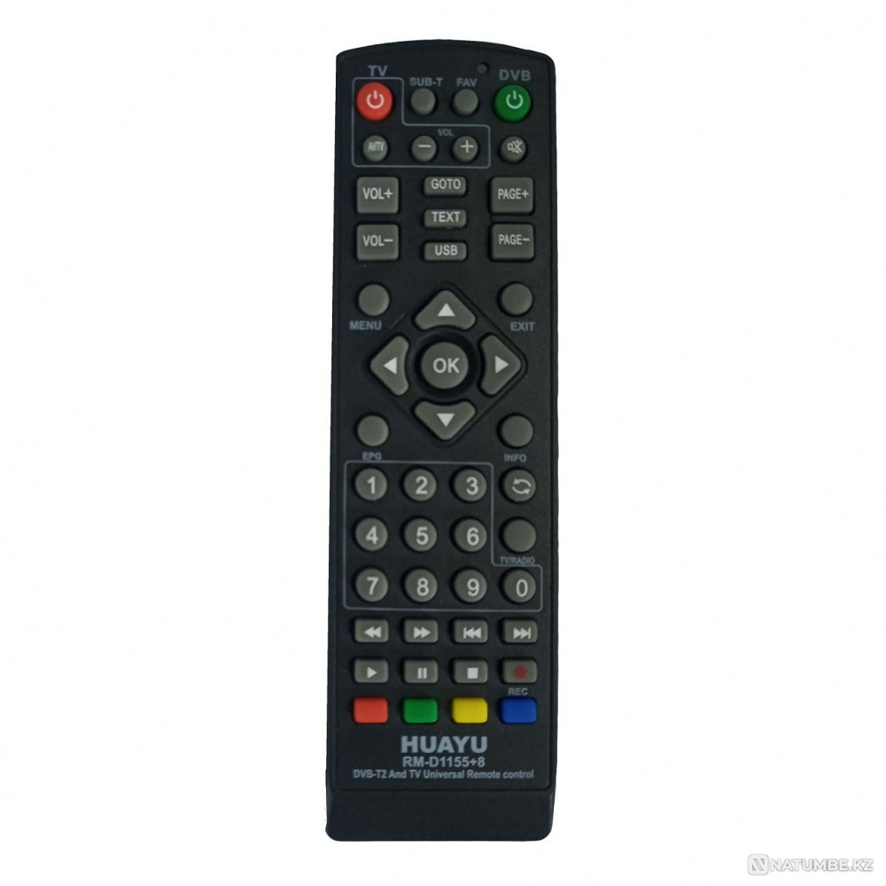 Универсальный пульт для эфирных ресиверов DVB-T3/T5/T7; Huayu RM-D11 Алматы - изображение 2
