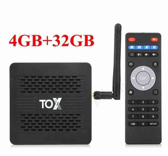 Android TV Box;смарт приставка. Tox 3. Алматы