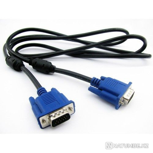 Продам кабель VGA 1;5 ; 1;8 ; 3 ; 5 ; 10; 20; метр интерфейсный кабель Алматы - изображение 1