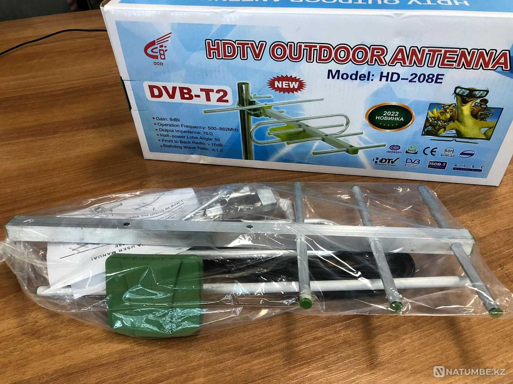 Antenna for DVB-T2 HD-208E TV. Antennas. Wholesale and Retail Almaty - photo 2