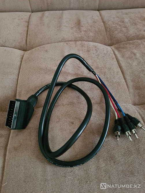 Шнур SCART - 4 RCA Алматы - изображение 1