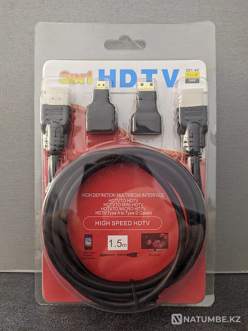 HDMI 3в1 Mini/Micro Алматы - изображение 1