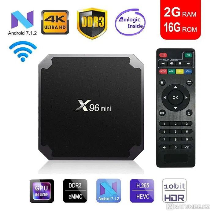 Смарт приставка X96mini 2/16 GB - Android TV BOX Алматы - изображение 1