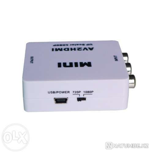 HDMI-дан RCA-ға адаптер түрлендіргіші (қызғалдақтар; қоңыраулар) Алматыда  Алматы - изображение 4