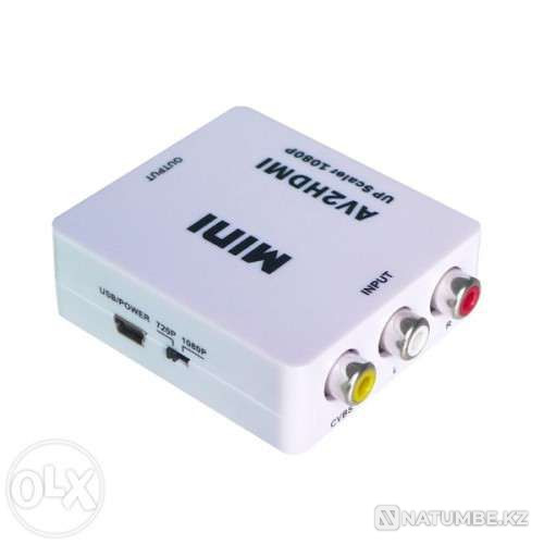 Adapter converter from HDMI to RCA (tulips; bells) In Almaty Almaty - photo 3