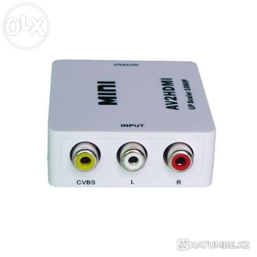 Adapter converter from HDMI to RCA (tulips; bells) In Almaty Almaty - photo 5