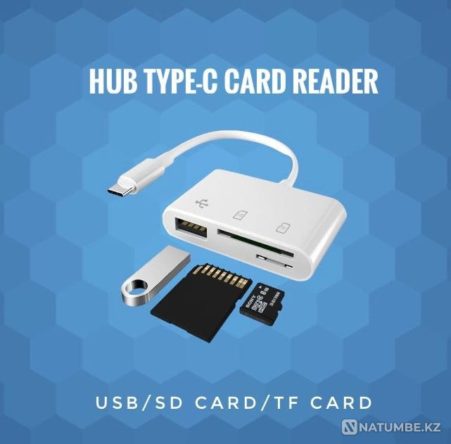 Переходник адаптер HDMi TYPE-C тайп си USB Thunderbolt HUB Алматы - изображение 4