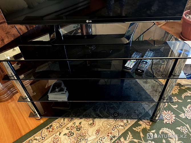 TV Stand; glass; black-silver Almaty - photo 2