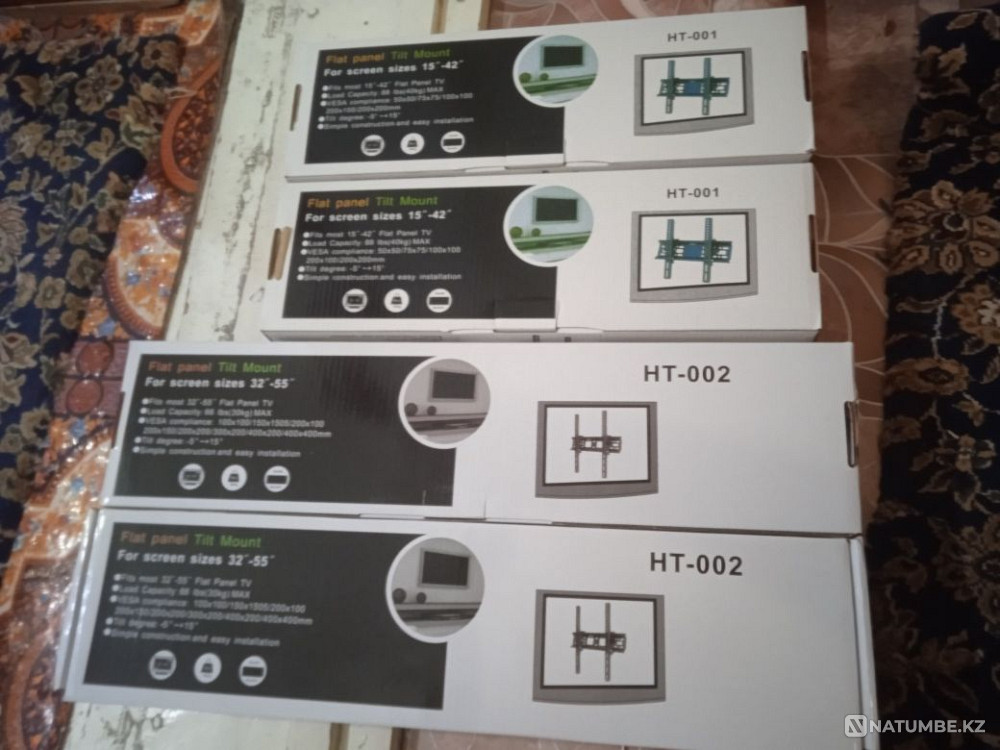 Кронштейны крепления для телевизоров HT-001 и HT-002 новые в упаковке Алматы - изображение 1