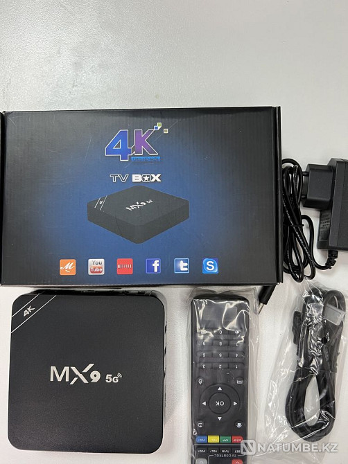 Смарт приставка; TV Box MX9 5G Алматы - изображение 6