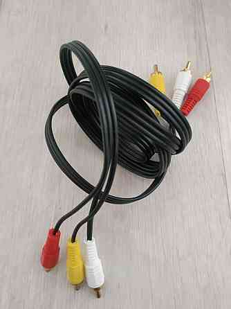 Кабель HDMI; AV. 3 RCA кабель. Приставка; телевизор;саундбар.караоке. Алматы