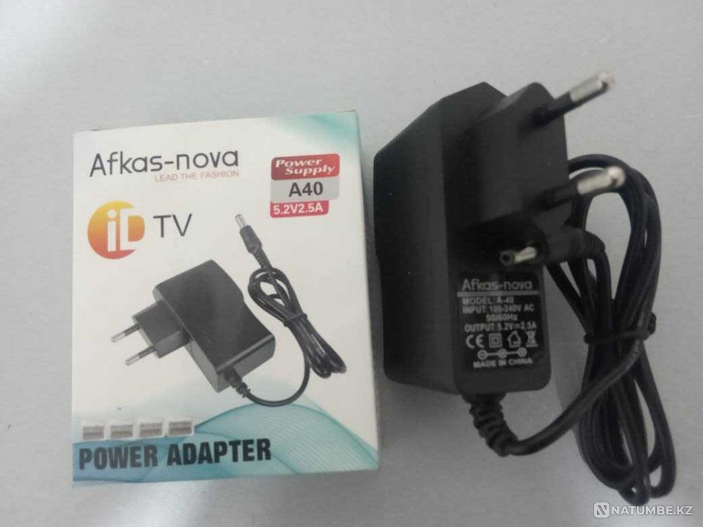 Қуат көзіне арналған адаптер блогы 5; ID-TV приставкасы үшін 2в 2,5А қуат көзі  Алматы - изображение 2