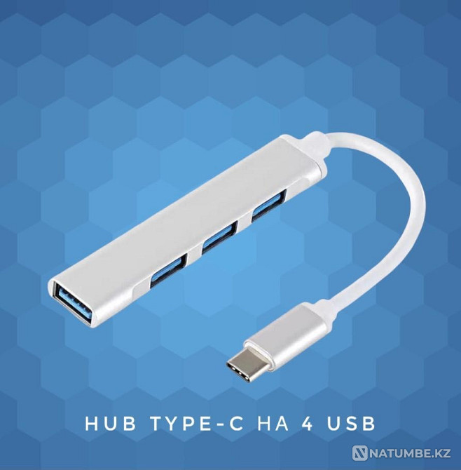 HUB adapter Type-c Macbook iPad HDMI USB Almaty - photo 4