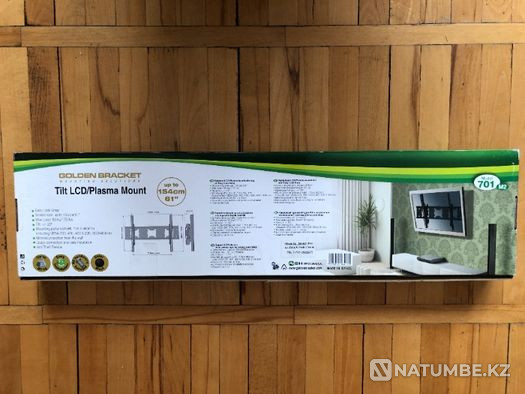 Кронштейн до 80 кг новый для телевизора Израиль Алматы - изображение 3