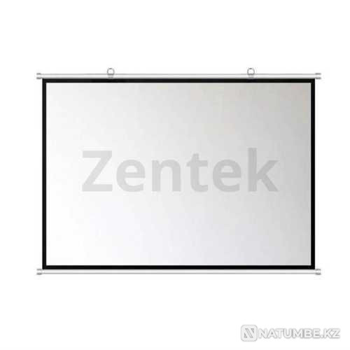 Экран настенный Zentek T1 100 дюймов 16 на 9 белый Алматы - изображение 1