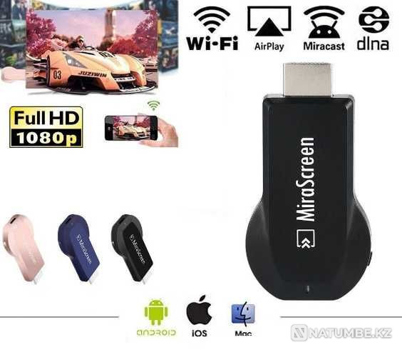 Бесправадны Wi-Fi Медыяплэер МіраСкрын Міракаст HD 1080P WiFi Алматы - photo 1