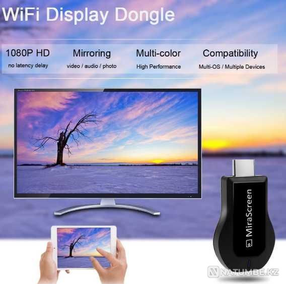 Беспроводной Wi-Fi Медиаплеер МираСкрин Миракаст HD 1080P WiFi Алматы - изображение 4