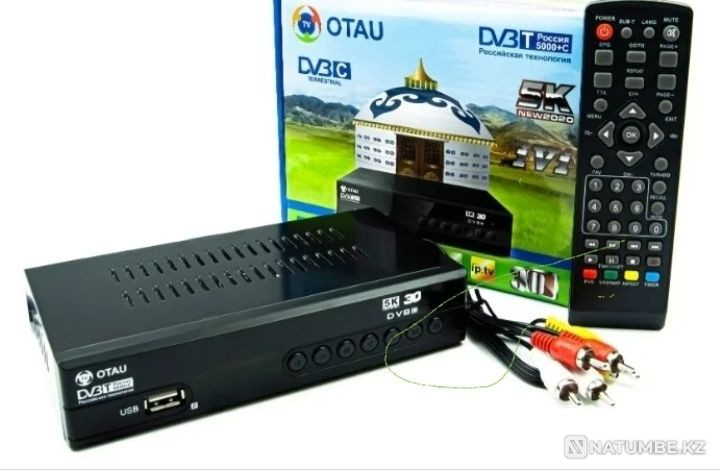 Otau TV set-top box Digital terrestrial receiver DVB-T2 Almaty - photo 1