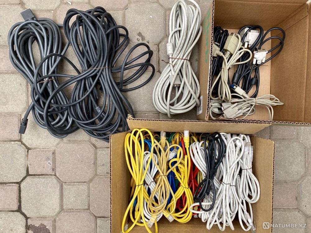 Кабель; шнур питания; DVI; Lan; sata; vga usb LPT Алматы - изображение 2