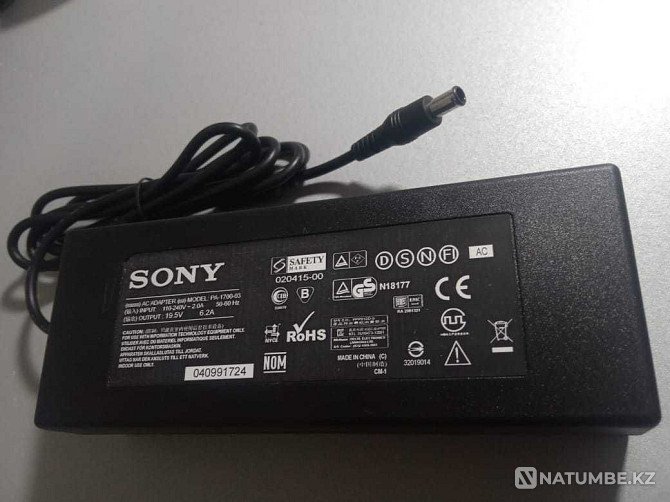 to Sony TV 120 watt 19;5V 6;2A - Adapter; power supply + cord Almaty - photo 1
