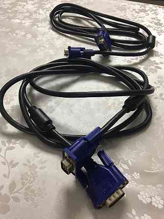 Продается VGA кабель; системник-монитор Almaty