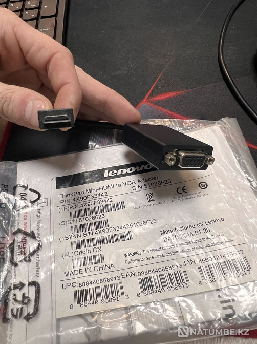 Переходники Конвертеры Hdmi-Vga и MiniHdmi-VGA Оригинал HP; Lenovo; Алматы - изображение 4