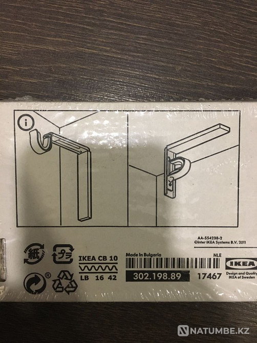 Крепление карниз кронштейн ikea Алматы - изображение 5