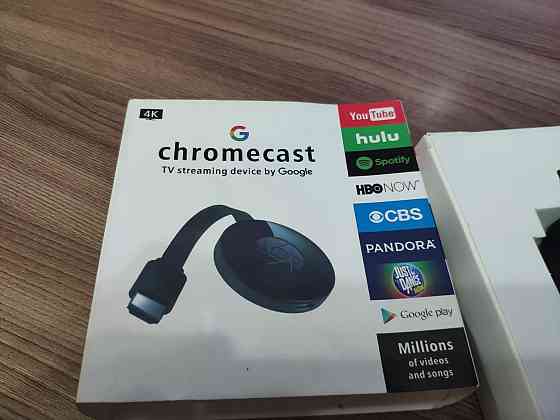 Chromecast Wi-Fi адаптер для дублирование видео и фото на ТВ Almaty
