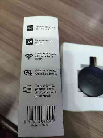 Chromecast Wi-Fi адаптер для дублирование видео и фото на ТВ Almaty