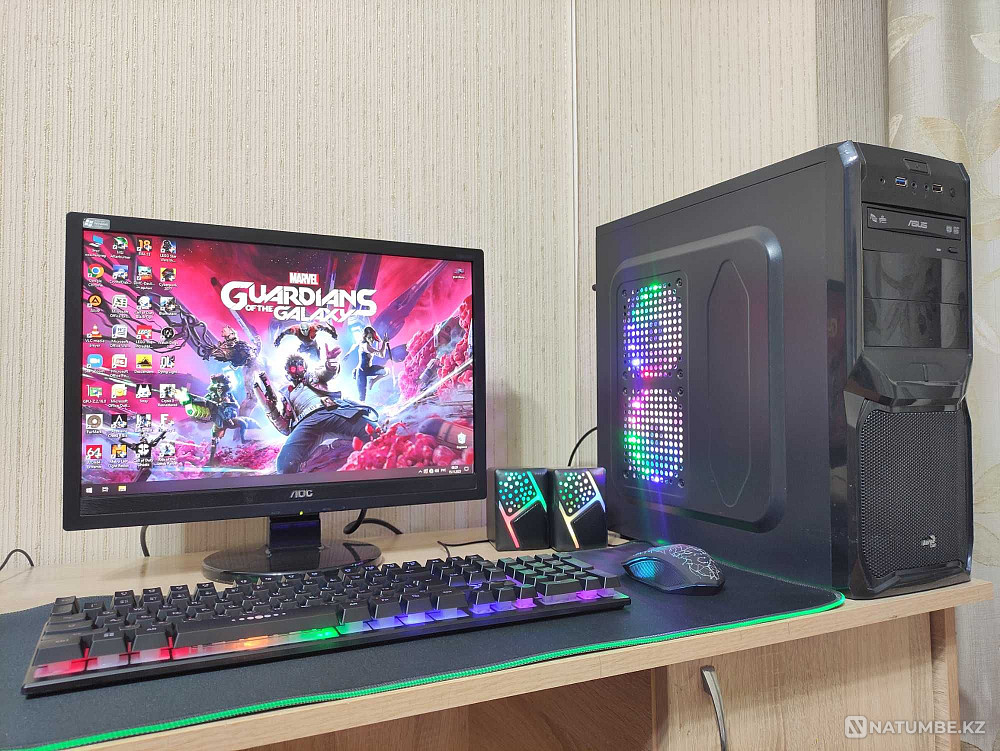 Gaming computer Core i5/8GB/GTX 1060 + 19 inch monitor/PRICE FOR ALL Almaty - photo 1