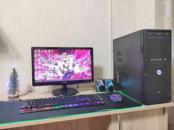 Игровой компьютер Core i5/8GB/RX 560 4GB +19 дюйм монитор/ЦЕНА ЗА ВСЁ Алматы