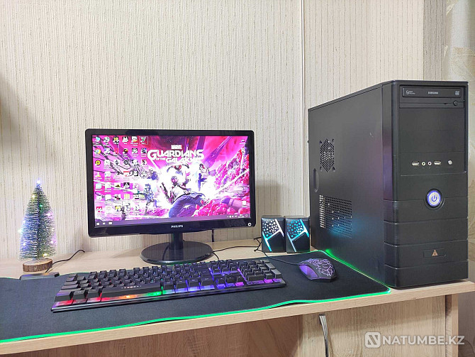 Игровой компьютер Core i5/8GB/RX 560 4GB +19 дюйм монитор/ЦЕНА ЗА ВСЁ Алматы - изображение 2