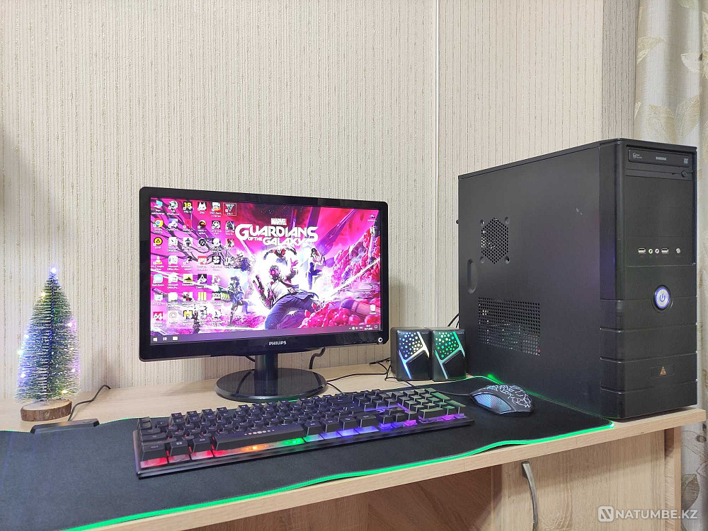 Игровой компьютер Core i5/8GB/RX 560 4GB +19 дюйм монитор/ЦЕНА ЗА ВСЁ Алматы - изображение 1