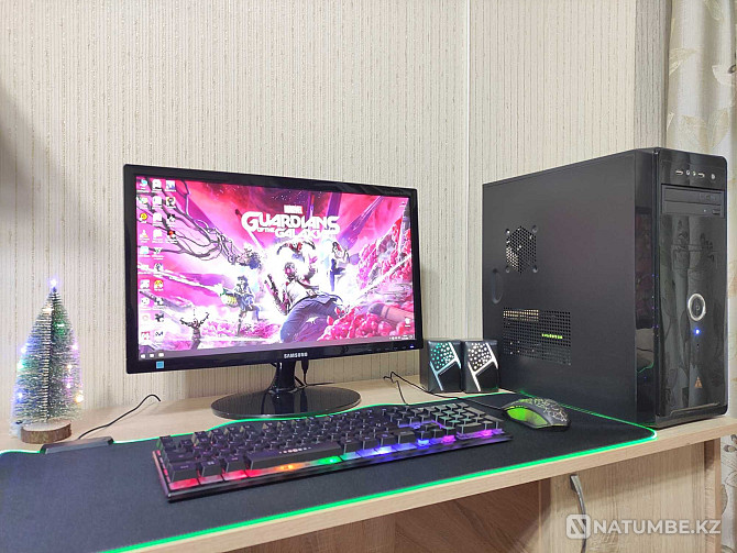 Игровой компьютер Core i5/16GB/GTX 1070+22 дюйм монитор/ЦЕНА ЗА ВСЁ Алматы - изображение 1