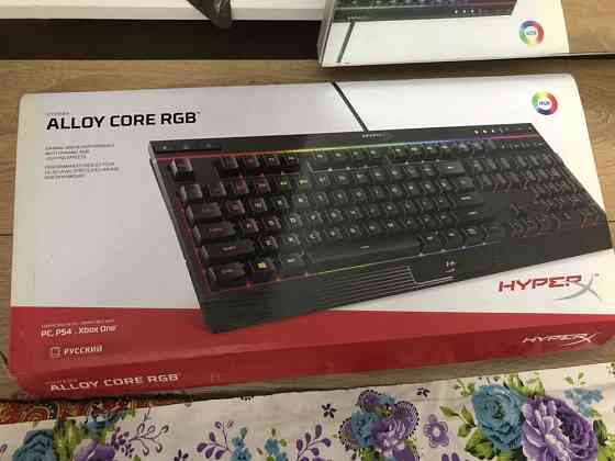 Клавитура Hyper x; модель alloy core rgb в хорошом состояний. Алматы