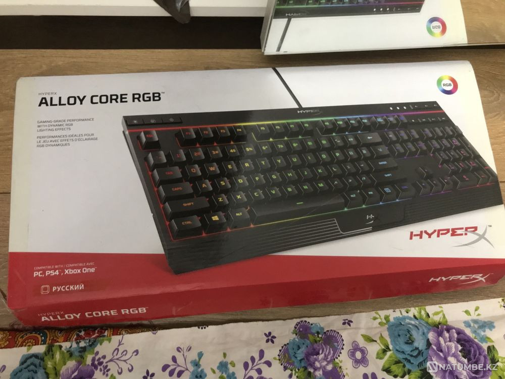 Клавитура Hyper x; модель alloy core rgb в хорошом состояний. Алматы - изображение 1