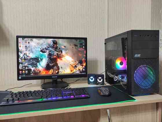 Игровой компьютер Core i5/8GB/SSD/GTX 1060 + 22-дюймовый монитор Алматы