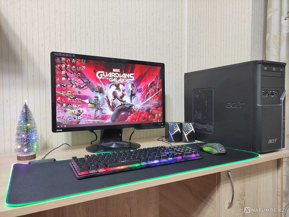 Игровой компьютер Core i5/8GB/SSD/GTX 1060+22 дюйм монитор/ЦЕНА ЗА ВСЁ Алматы - изображение 1