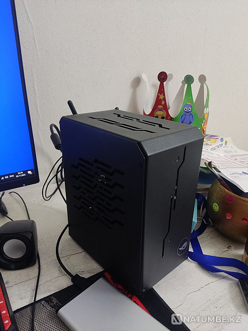 Продам мощный игровой мини itx ПК 10400/16/3060 Алматы - изображение 1