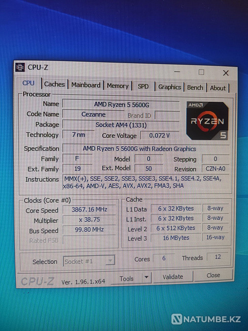 Продам офисный мини ПК asrock deskmini x300; 5600g; 32 gb; SSD 512; 12 Алматы - изображение 6