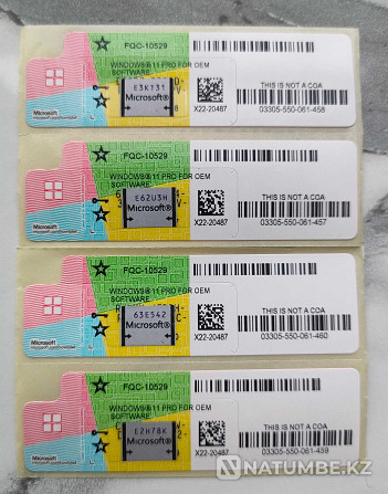 Official Windows 10 Pro Sticker and Windows 11 Pro Sticker Lifetime Almaty - photo 4
