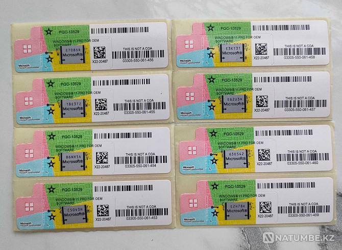 Official Windows 10 Pro Sticker and Windows 11 Pro Sticker Lifetime Almaty - photo 1