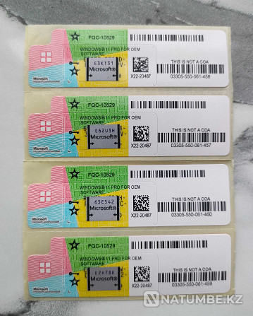 Official Windows 10 Pro Sticker and Windows 11 Pro Sticker Lifetime Almaty - photo 2