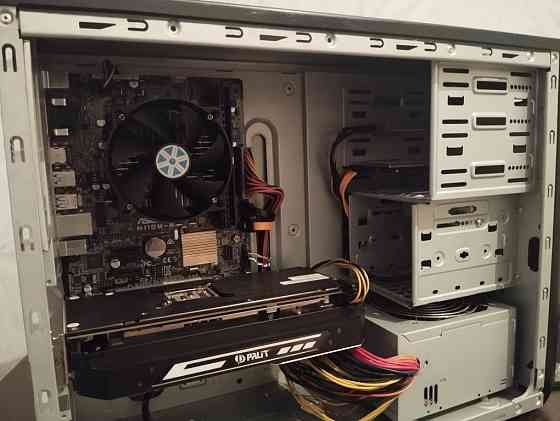 Бюджетный игровой компьютер на базе i3 7100 в паре с gtx 1060 6gb Алматы