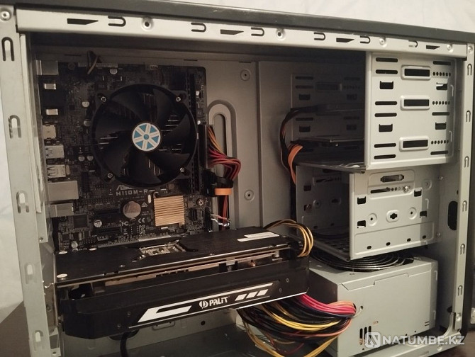 Бюджетный игровой компьютер на базе i3 7100 в паре с gtx 1060 6gb Алматы - изображение 2