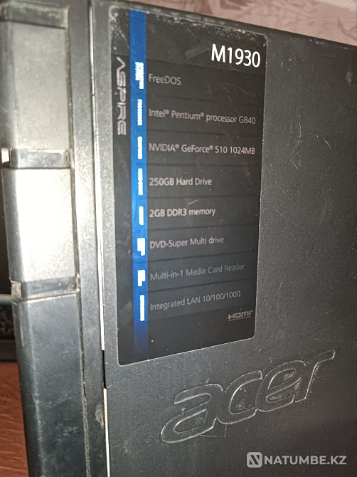 Кампьютер aser aspire m1930 Алматы - изображение 5